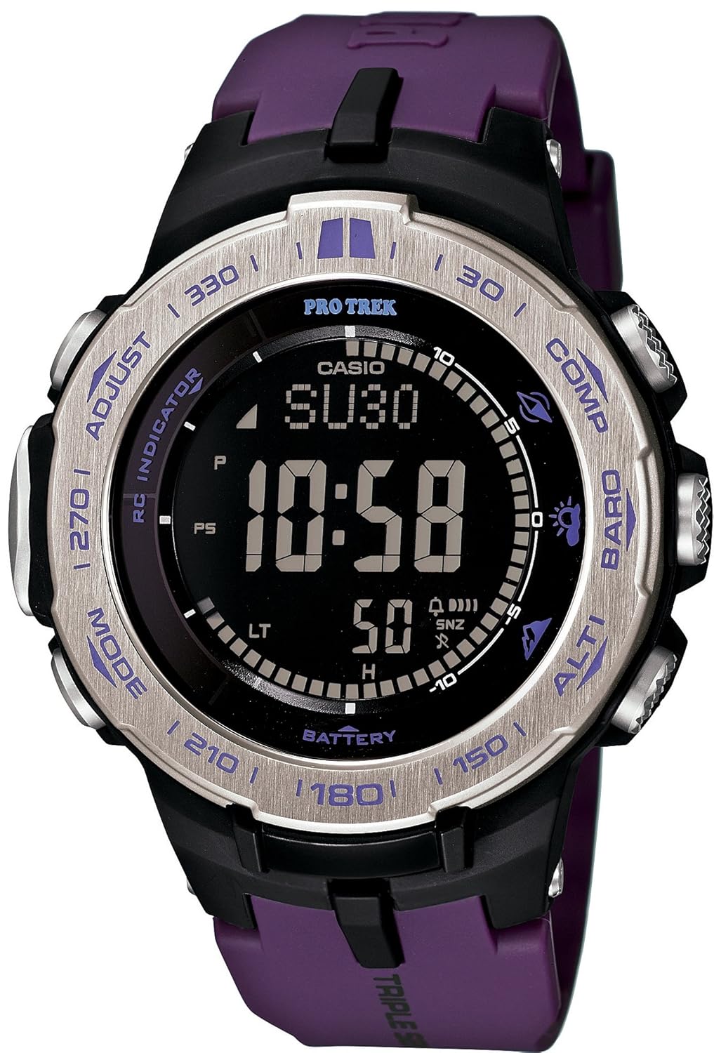 [卡西欧]casio 腕表 protrek 太阳能电波 prw-3100-6jf 男款